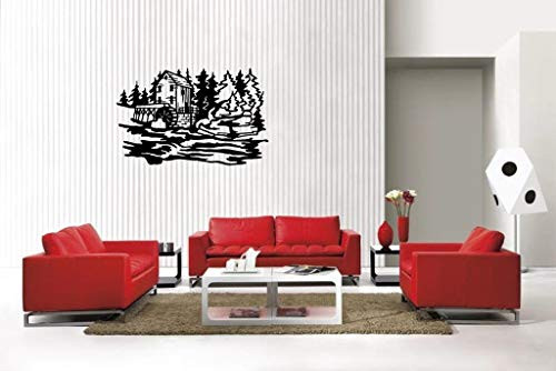 Peel and Stick Wall Decals for Living Room, Waterwheel Removable Vinyl Stickers Decorator Wall Decoration for Home Bedroom Nursery 39.4'' Peel and Stick Wall Decals for Living Room, Waterwheel Removable Vinyl Stickers Decorator Wall Decoration for Home Bedroom Nursery 39.4''