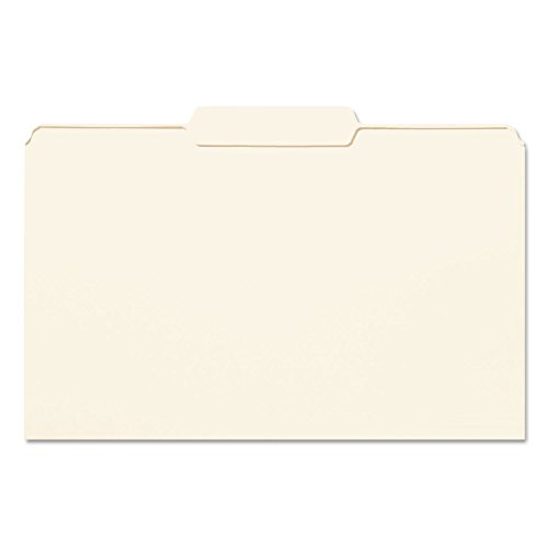 Smead 15332 File Folders 1/3 Cut Second Position One-Ply Top Tab Legal Manila 100/Box
