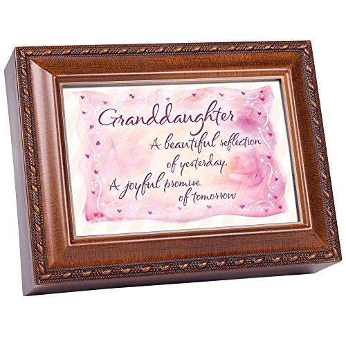 Cottage Garden Granddaughter Beautiful Woodgrain Rope Trim Jewelry Music Box Plays You are My Sunshine Cottage Garden Granddaughter Beautiful Woodgrain Rope Trim Jewelry Music Box Plays You are My Sunshine