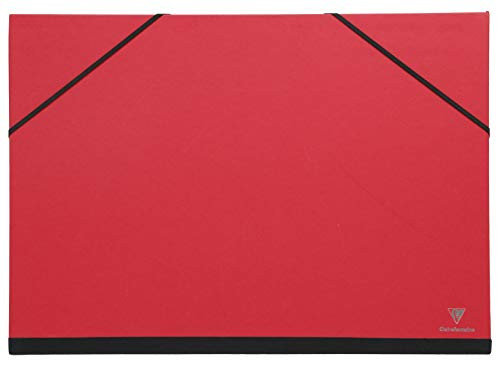 Clairefontaine Art Folder, 24 x 32 cm, Elastic Straps - Red