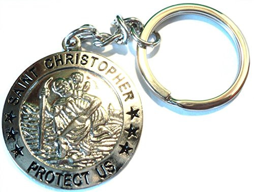 Quality Metal St. Christopher Keychain 