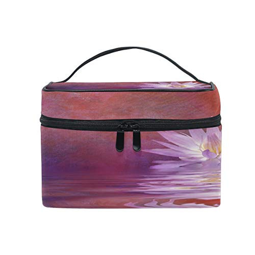 Lotus Blossom Red Pink Flower Makeup Bag, Cosmetic Bag, Toiletry Bag, Cosmetic Makeup Organizer Case Storage, for Women, Men, Kids, Girls, Traveling, Professional, With Mesh Bag Brush Holder Lotus Blossom Red Pink Flower Makeup Bag, Cosmetic Bag, Toiletry Bag, Cosmetic Makeup Organizer Case Storage, for Women, Men, Kids, Girls, Traveling, Professional, With Mesh Bag Brush Holder