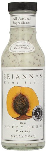 Brianna's Poppy Seed Dressing, 12-Ounce Bottles -Pack of 6-