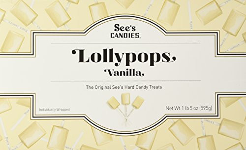 See's Candies 1 lb. 5 oz. Vanilla Lollypops