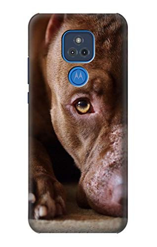 R0519 Pit Bull Face Case Cover for Motorola Moto G Play -2021-