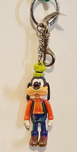 Disney Parks Colorful Iridescent Jointed Goofy Keychain