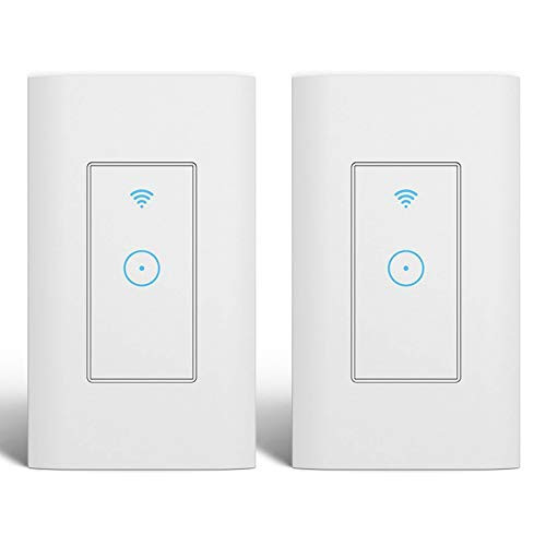 AoYi Smart Switch,Light Switch in-Wall,No Hub Needed, Compatible with Alexa and Google Assistant-2 Packs