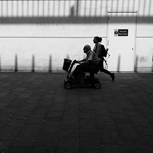 Black And White Print, Man In Wheelchair, London Print, London Photography, Swiss Cottage, Wall Art, Art Print, Home Decor, Wall Decor