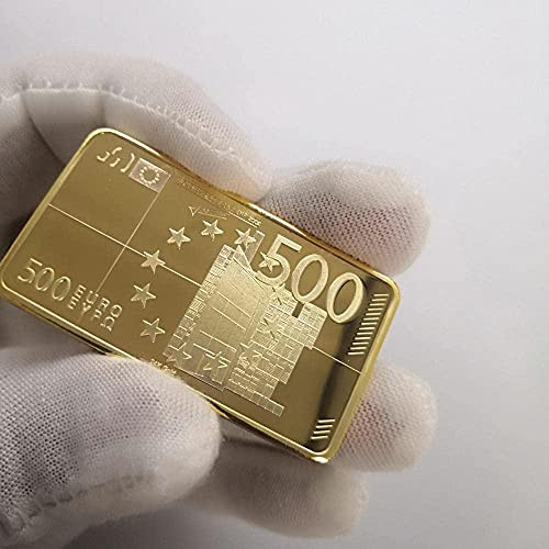 Coin Collection Commemorative Coin 39- EU Commemorative Coin Square Plated European 500 Gold Medal Chapter Shaped Souvenir Mirror Coins