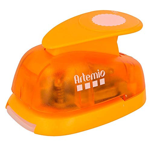 Artemio Round Fluted Cutter, Plastic, Orange, 9.6 x 6.5 x 16 cm Artemio Round Fluted Cutter, Plastic, Orange, 9.6 x 6.5 x 16 cm