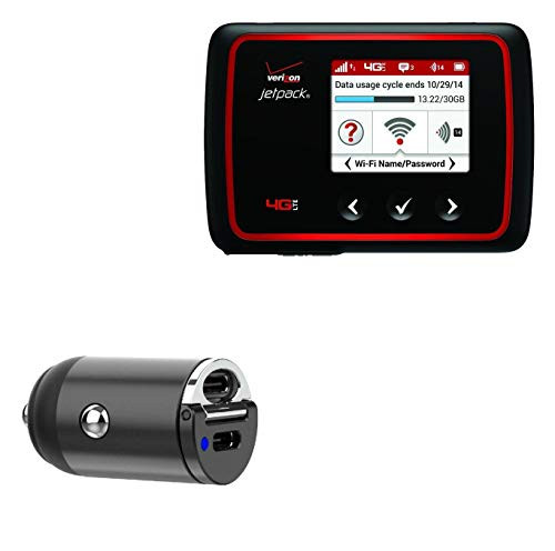 Car Charger for Verizon Jetpack MIFI 6620L -Car Charger by BoxWave- - Mini Dual PD Car Charger, Fast, 2 USB Charger for Verizon Jetpack MIFI 6620L - Jet Black