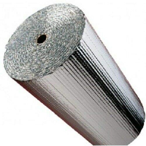 12x25 NASATEK DW1202504 Spiral Duct Wrap Reflective Insulation, 12" x 25'
