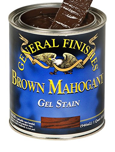 General Finishes Gel Stain, 1 quart, Brown Mahogany