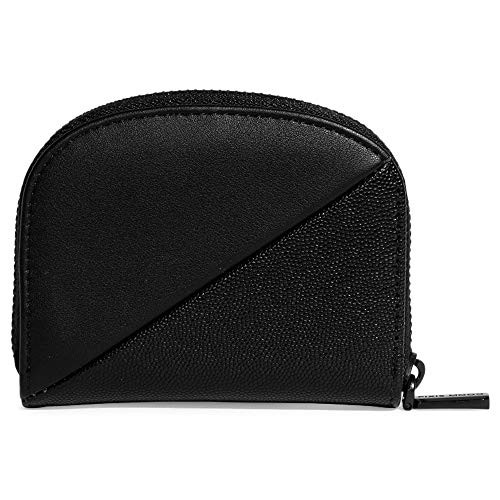Pixie Mood Ida 4.5 x 3.75 Vegan Leather Zippered Card Case Organizer, Black