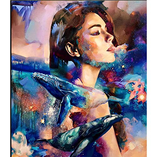Mshzf DIY 5D Diamond Painting Kit Full Mosaic Cross Stitch Embroidery Figure Home Decor 30X40Cm?12X16Inch?
