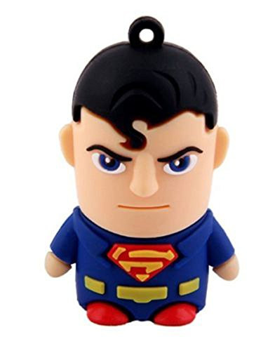 3.0 Superman Super Hero 32GB USB External Hard Drive Flash Thumb Drive Storage Device Cute Novelty Memory Stick U Disk Cartoon