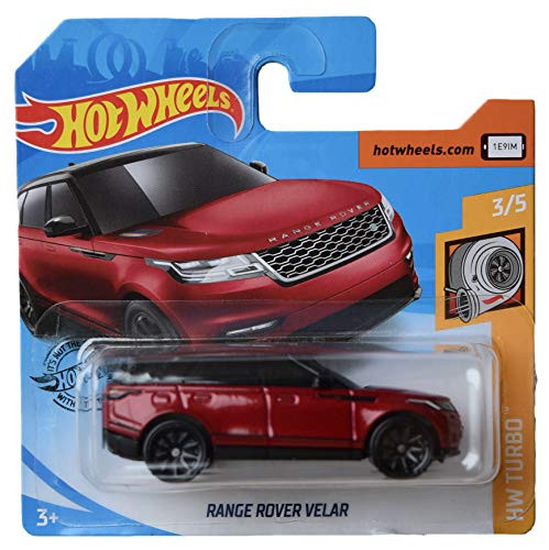 DieCast Hotwheels Range Rover Velar -red- 3/5, Short Card