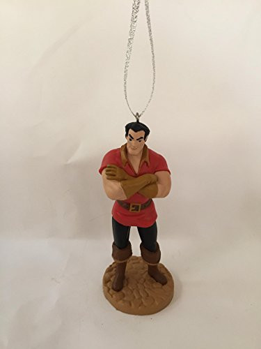 Disney Beauty and the Beast 4" Gaston PVC Figure Holiday Christmas Tree Ornament Figurine Doll Toy