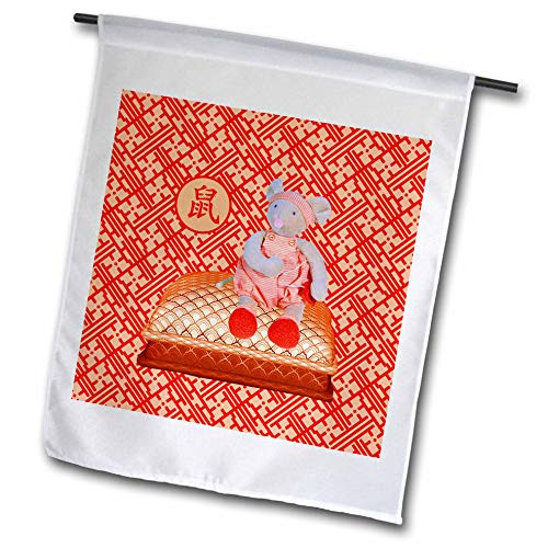 3dRose Image of Boy Stuffed Rat in Overalls Sitting on Pillow, Orange - Flags -fl-329108-2- 3dRose Image of Boy Stuffed Rat in Overalls Sitting on Pillow, Orange - Flags -fl-329108-2-