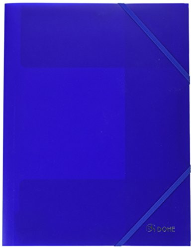 dohe 90600  Folder Polypropylene, Flat Rubber, Blue