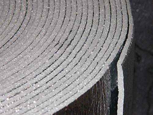 Platinum 12 x 25 Reflective Foam Core Insulation HVAC Faucet Pipe Air Duct Wrap Roll 1/4