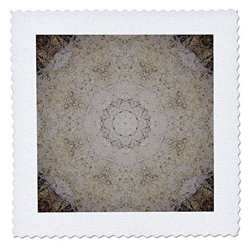 3dRose Colorful kaleidoscope cream wagon wheel - Quilt Squares -qs-343033-8-