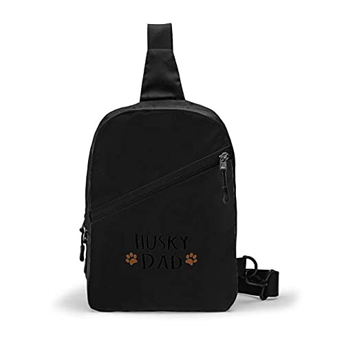Siberian Husky Dog Dad-Doggie by breed-brown muddy paw prints-doggy lover pet owner love Chest Package