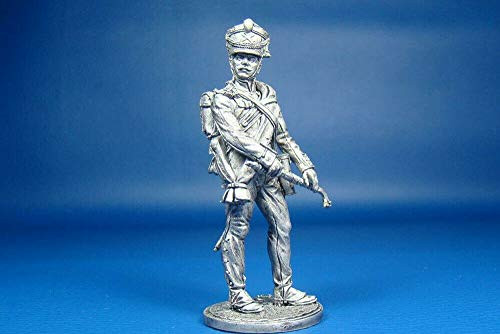 Russia Cannoneer Army Foot Artillery 1809 Year 1/32 Scale Unpainted Tin Figure Napoleonic Wars Handmade Collectible Miniature