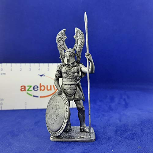 Greek Hoplite Spear Warrior 6th - 5th Century BC 1/32 Scale -Height 65mm- Unpainted Tin Figure Ancient Greece Handmade Collectible Miniature Greek Hoplite Spear Warrior 6th - 5th Century BC 1/32 Scale -Height 65mm- Unpainted Tin Figure Ancient Greece Handmade Collectible Miniature