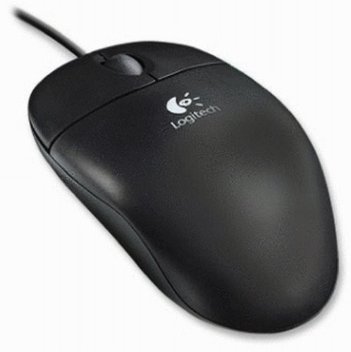 Logitech 3-Button USB Optical Wheel Mouse - Black