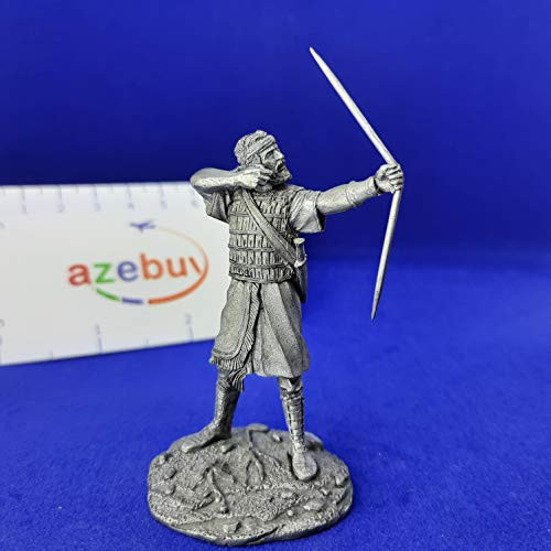 Assyrian Archer Mesopotamia Bow 7th Century BC 1/32 Scale Height 65mm Unpainted Tin Figure Ancient World Handmade Collectible Toy Miniature Assyrian Archer Mesopotamia Bow 7th Century BC 1/32 Scale Height 65mm Unpainted Tin Figure Ancient World Handmade Collectible Toy Miniature