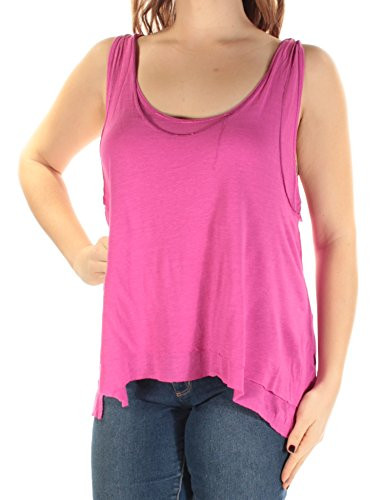 Free People Womens Karmen Muscle Tank Top, Pink, Medium