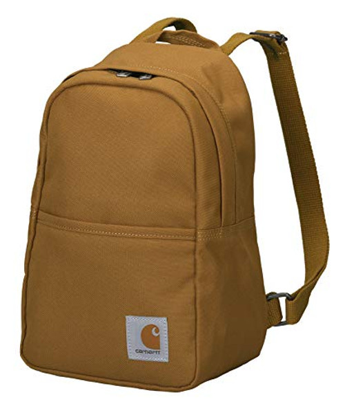 Carhartt Mini Backpack, Everyday Essentials Daypack for Men and Women, Brown