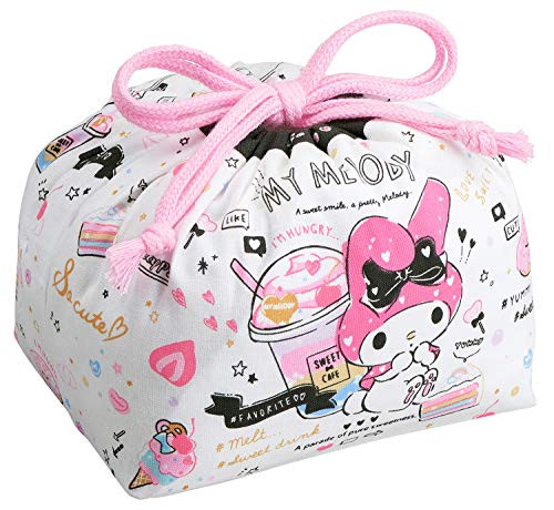 OSK Sanrio Lunch Bag Drawstring Cotton Canvas Hello Kitty and Friends Japan Import -My Melody-