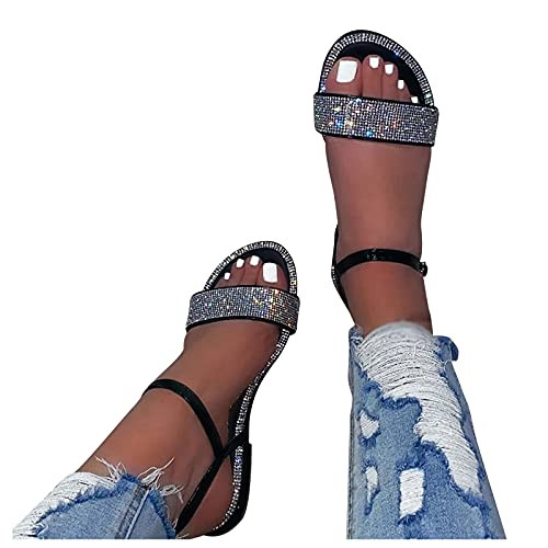 Sandals for Women Casual Summer Open Toe Slipper Sandals Shoes Bohemian Outdoor Slippers Sandals Beach Flat Sandals