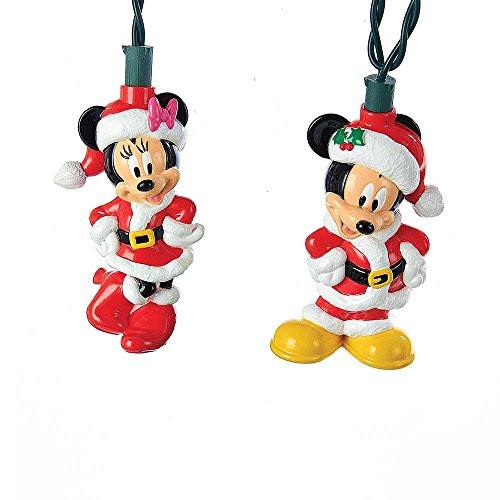 Kurt Adler Battery-Operated 6-Light Mickey and Minnie LED Light Set