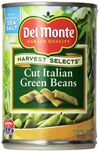 Del Monte Cut Italian Green Beans 14.5oz Can -Pack of 6-