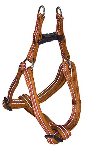 Croci Pet Nylon Soft Reflective Harness, 20 x 500-650 mm, Orange