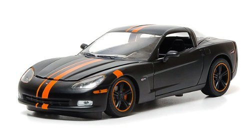 2009 Chevrolet Corvette Z06 Black / Orange 1/24 by Greenlight 50227B