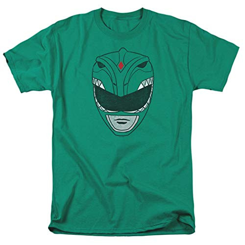 Power Rangers Green Ranger Mask T Shirt  and  Stickers -Medium-