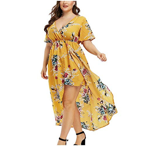 Dresses for Women Party,Summer Tie Dye Colorful Sleeveless V Neck Maxi Dress Casual Sundress Beach Party Split Long Dresses Yellow Dresses for Women Party,Summer Tie Dye Colorful Sleeveless V Neck Maxi Dress Casual Sundress Beach Party Split Long Dresses Yellow