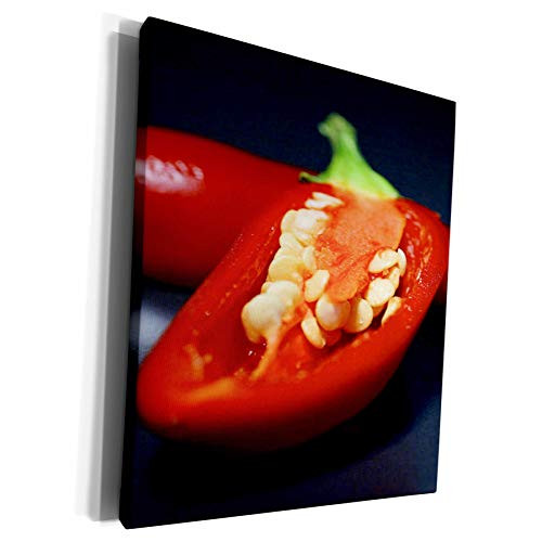 3dRose Taiche - Photography - Vegetables - Capiscum Seeds - chili, chili pepper, chilli, chilli peppers, pepper, peppers, red - Museum Grade Canvas Wrap -cw-46799-1- 3dRose Taiche - Photography - Vegetables - Capiscum Seeds - chili, chili pepper, chilli, chilli peppers, pepper, peppers, red - Museum Grade Canvas Wrap -cw-46799-1-