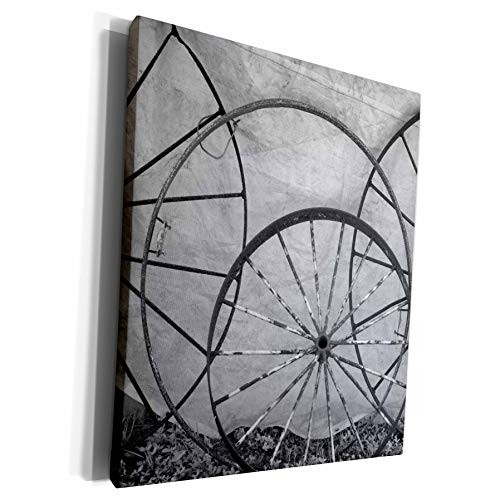3dRose Danita Delimont - Florida - Florida, Plant City, Old metal wagon wheels. - Museum Grade Canvas Wrap -cw-250732-1- 3dRose Danita Delimont - Florida - Florida, Plant City, Old metal wagon wheels. - Museum Grade Canvas Wrap -cw-250732-1-