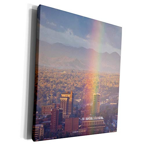 3dRose Danita Delimont - North Carolina - North Carolina, Asheville, elevated city skyline with rainbows, dawn - Museum Grade Canvas Wrap -cw-231420-1- 3dRose Danita Delimont - North Carolina - North Carolina, Asheville, elevated city skyline with rainbows, dawn - Museum Grade Canvas Wrap -cw-231420-1-