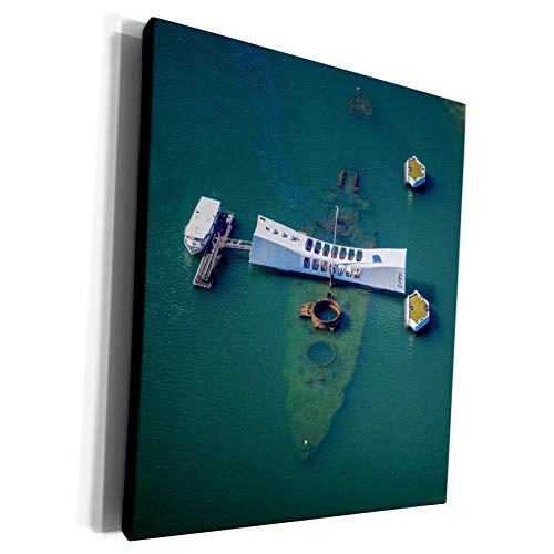 3dRose Danita Delimont - Hawaii - USS Arizona Memorial, Pearl Harbor, Hawaii - Museum Grade Canvas Wrap -cw-230649-1- 3dRose Danita Delimont - Hawaii - USS Arizona Memorial, Pearl Harbor, Hawaii - Museum Grade Canvas Wrap -cw-230649-1-