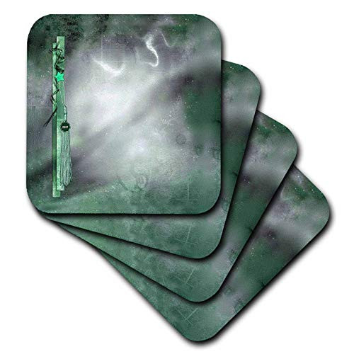 3dRose Image of Elegant Graduation Tassel String Star Design 2021 Green - Coasters -cst-335274-3- 3dRose Image of Elegant Graduation Tassel String Star Design 2021 Green - Coasters -cst-335274-3-