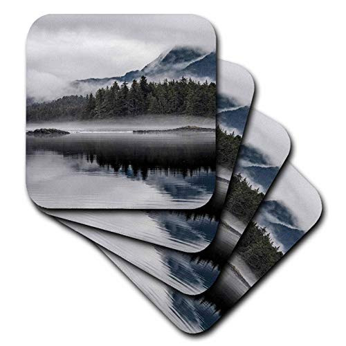 3dRose USA, Alaska, Tongass National Forest. Reflections in Mirror Harbor. - Coasters -cst-345819-3-
