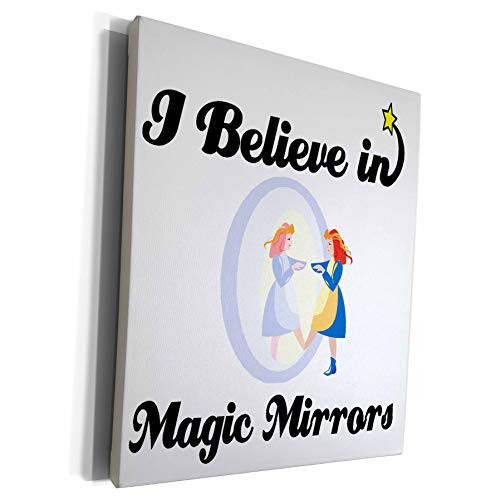 3dRose Dooni Designs I Believe In Designs - I Believe In Magic Mirrors - Museum Grade Canvas Wrap -cw-105337-1-