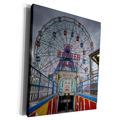 3dRose Roni Chastain Photography - Wonder Wheel, ferris wheel - Museum Grade Canvas Wrap -cw-112523-1-