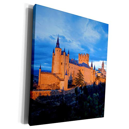 3dRose Danita Delimont - Jaynes Gallery - Castles - Spain, Segovia. Alcazar castle at sunset. - Museum Grade Canvas Wrap -cw-188378-1-